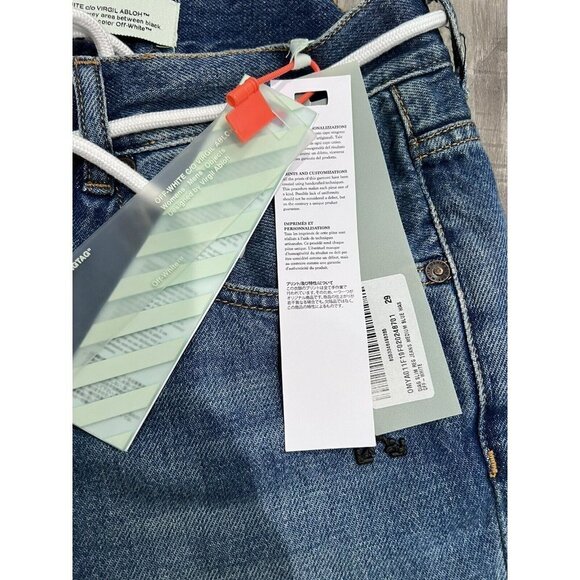 Off-White Diag Slim Regular Jeans 'Bleach' men size 29 - Picture 9 of 12